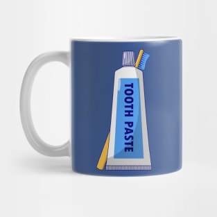 Toothpaste and Toothbrush Mug